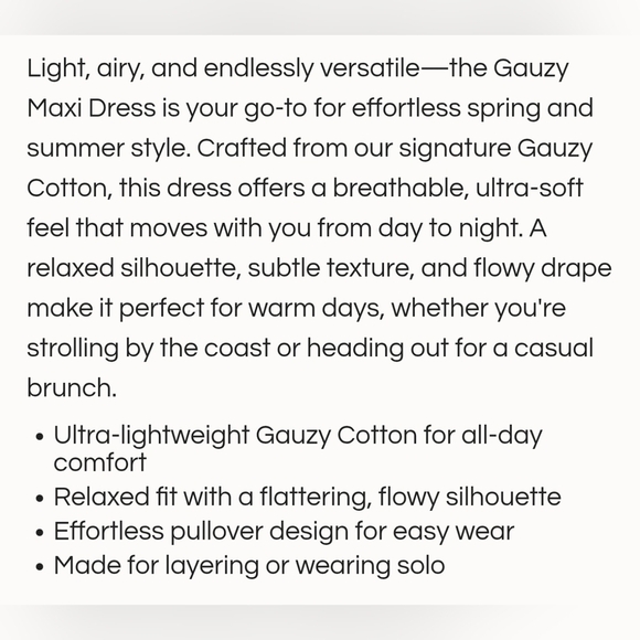 SOL ANGELES Women's Gauzy Cotton Maxi Dress with Side Pockets in BLACK, M/L - Picture 5 of 11